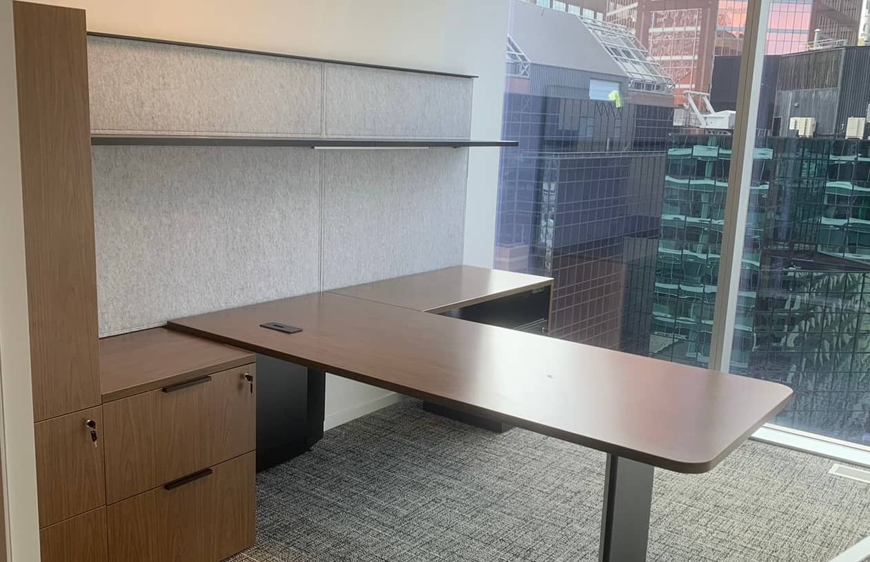 Completed corporate office installation by Noova Express